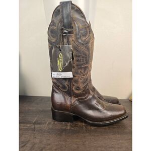 Womens JB DILLON JBW2304 Goat Leather Snip Toe Cowgirl Western Cowboy Boots 5